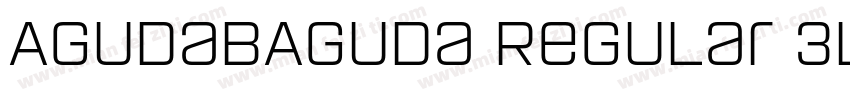 AgudaBAguda Regular 3lackW05 Regula字体转换